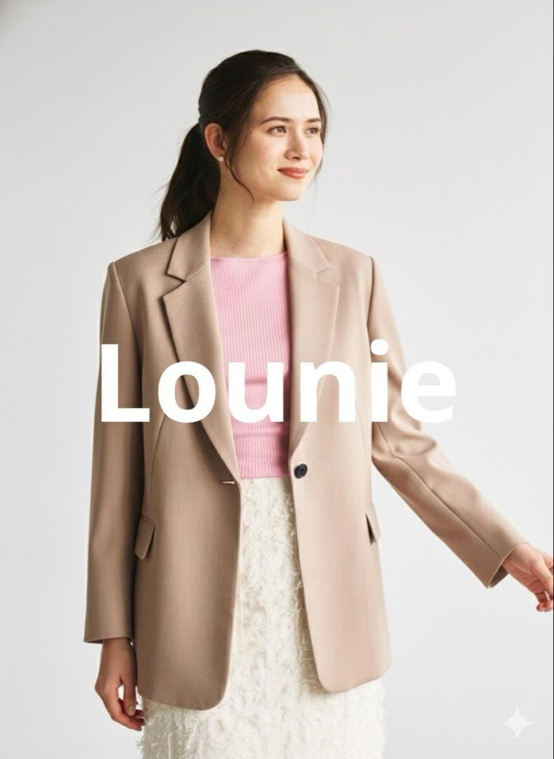 ルーニィ　Lounie シングルジャケット　ベージュ