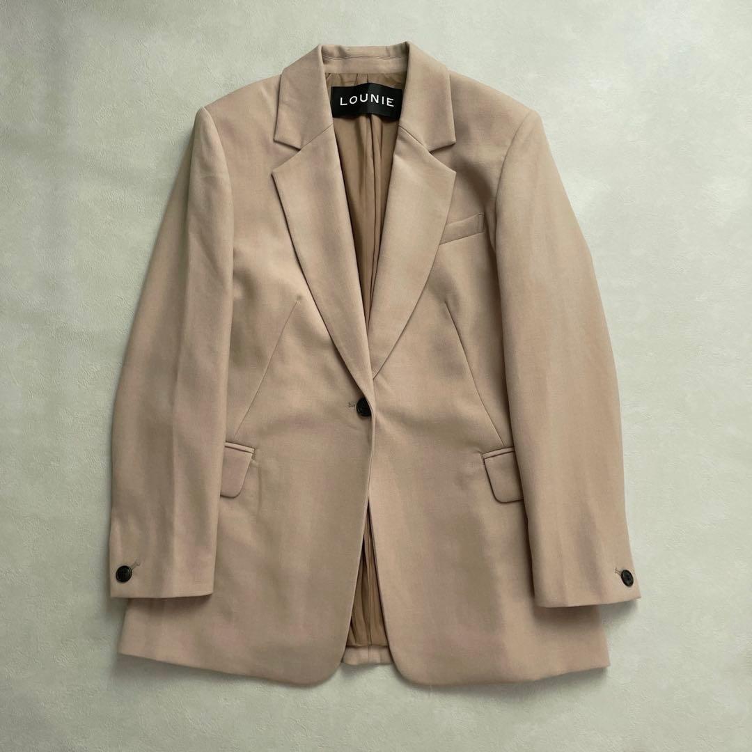 ルーニィ　Lounie シングルジャケット　ベージュ