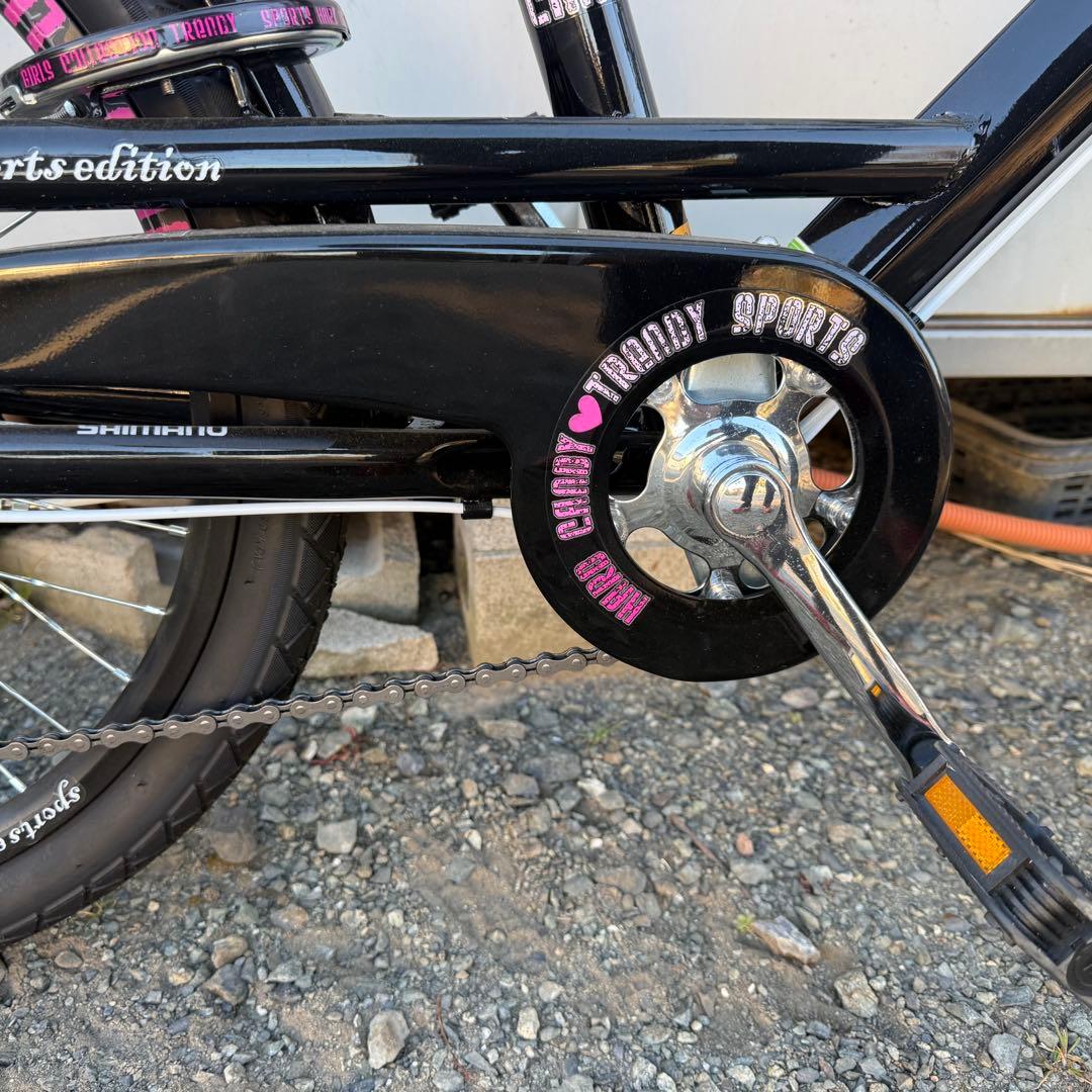 HOBSFACT子供用自転車 22インチ　ブラック　6段変速　116cm〜