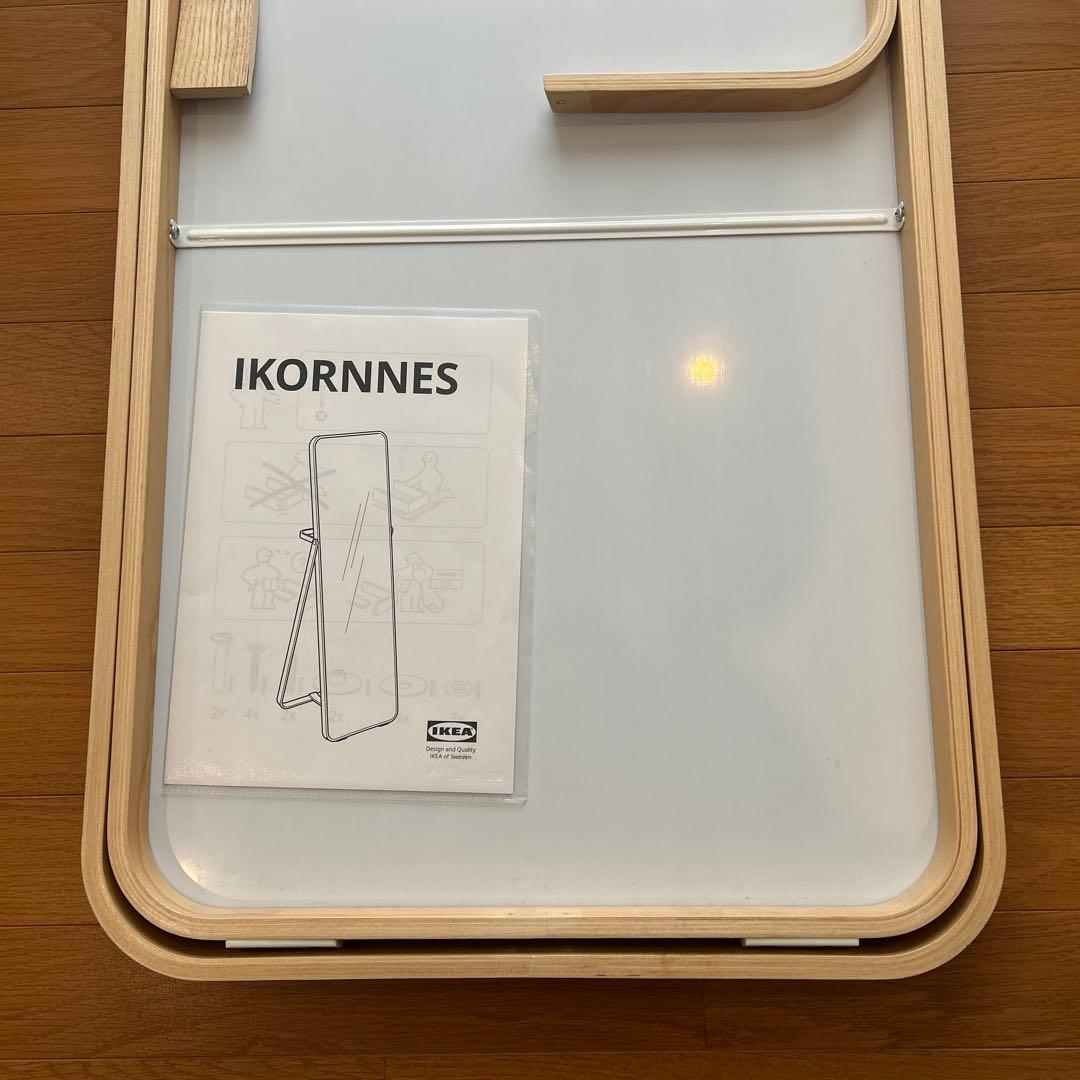 【IKEA】IKORNNESイコルネス スタンドミラー アッシュ52x167cm