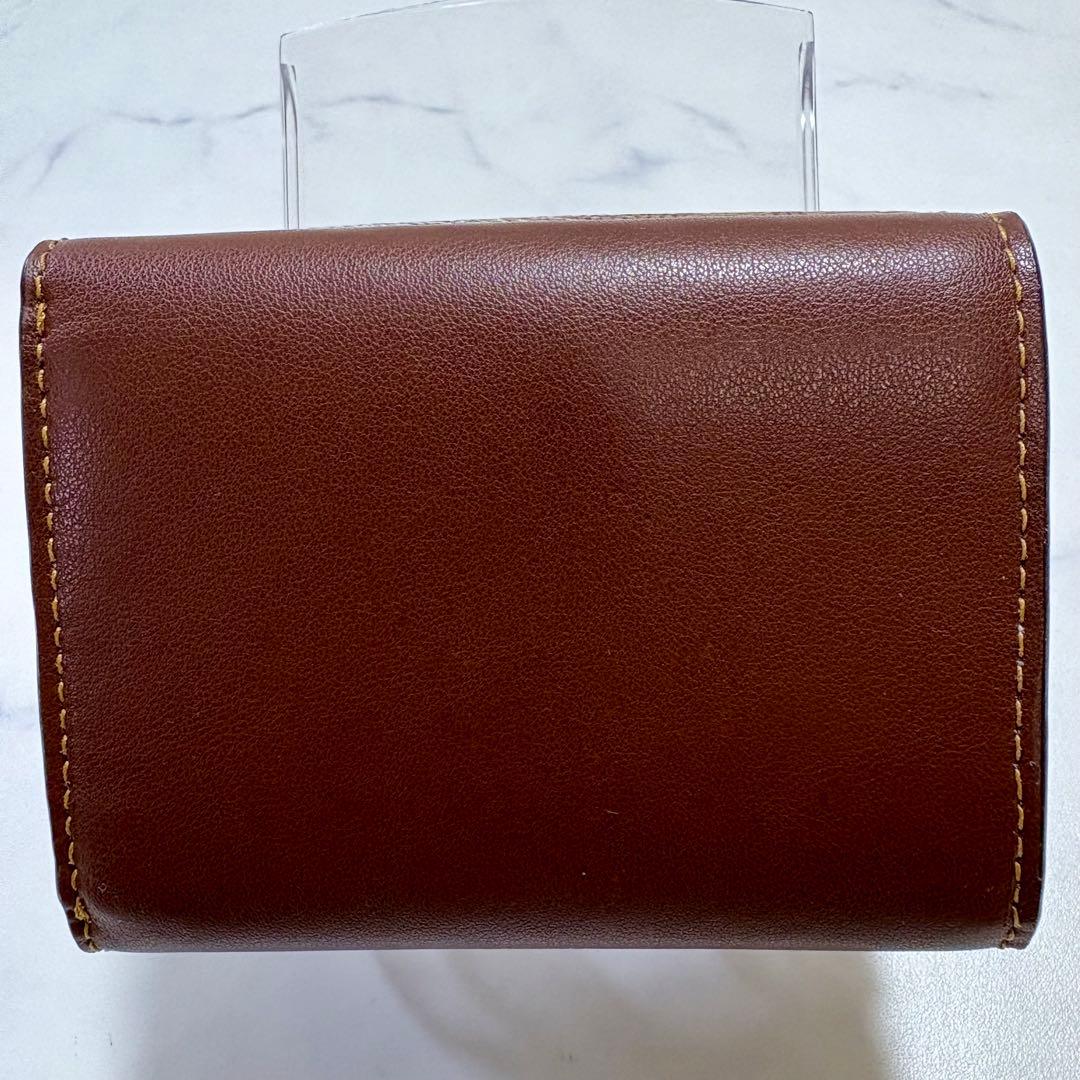 極美品 COACH オリガミ スモール トライフォールド ウォレット 財布