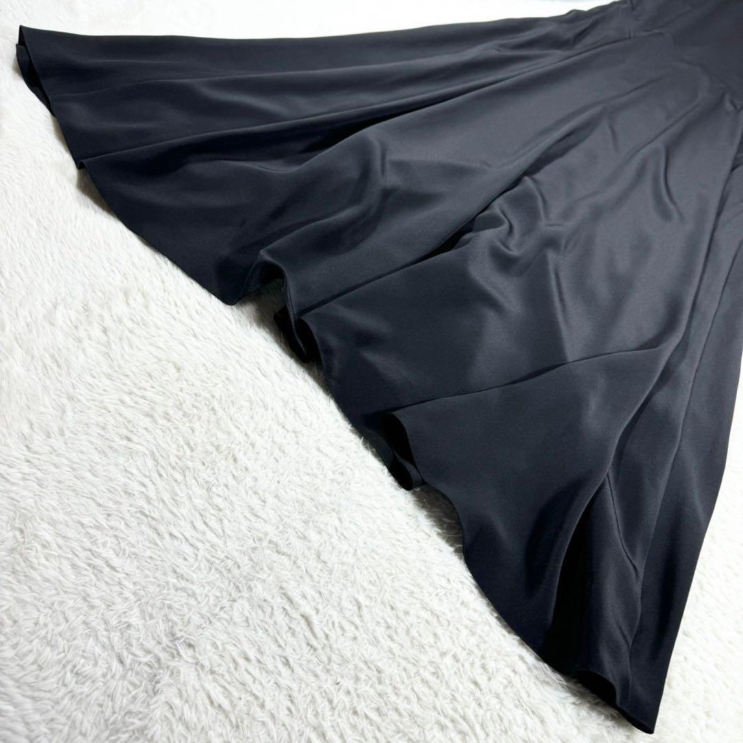 定価13万✨ PATOU ボウ ネックライン シルク ミディドレス マキシ丈 M