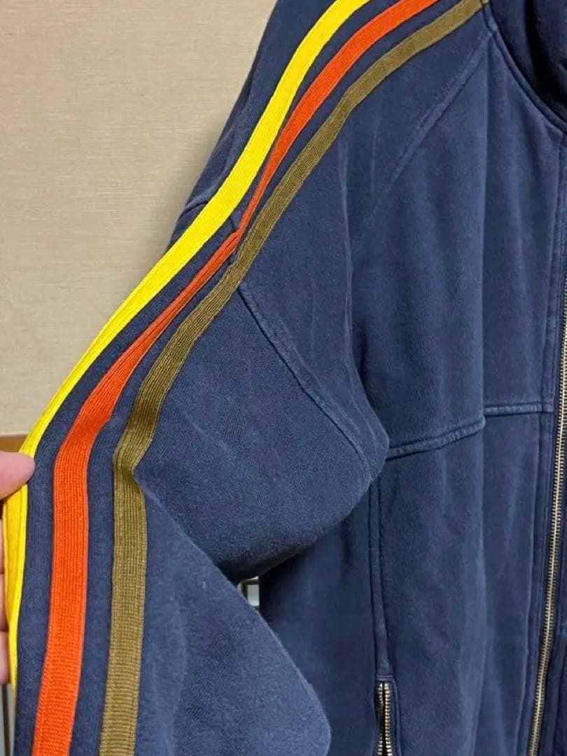 美品　アディダス　adidas ヴィンテージ トラックジャケット　紺　L