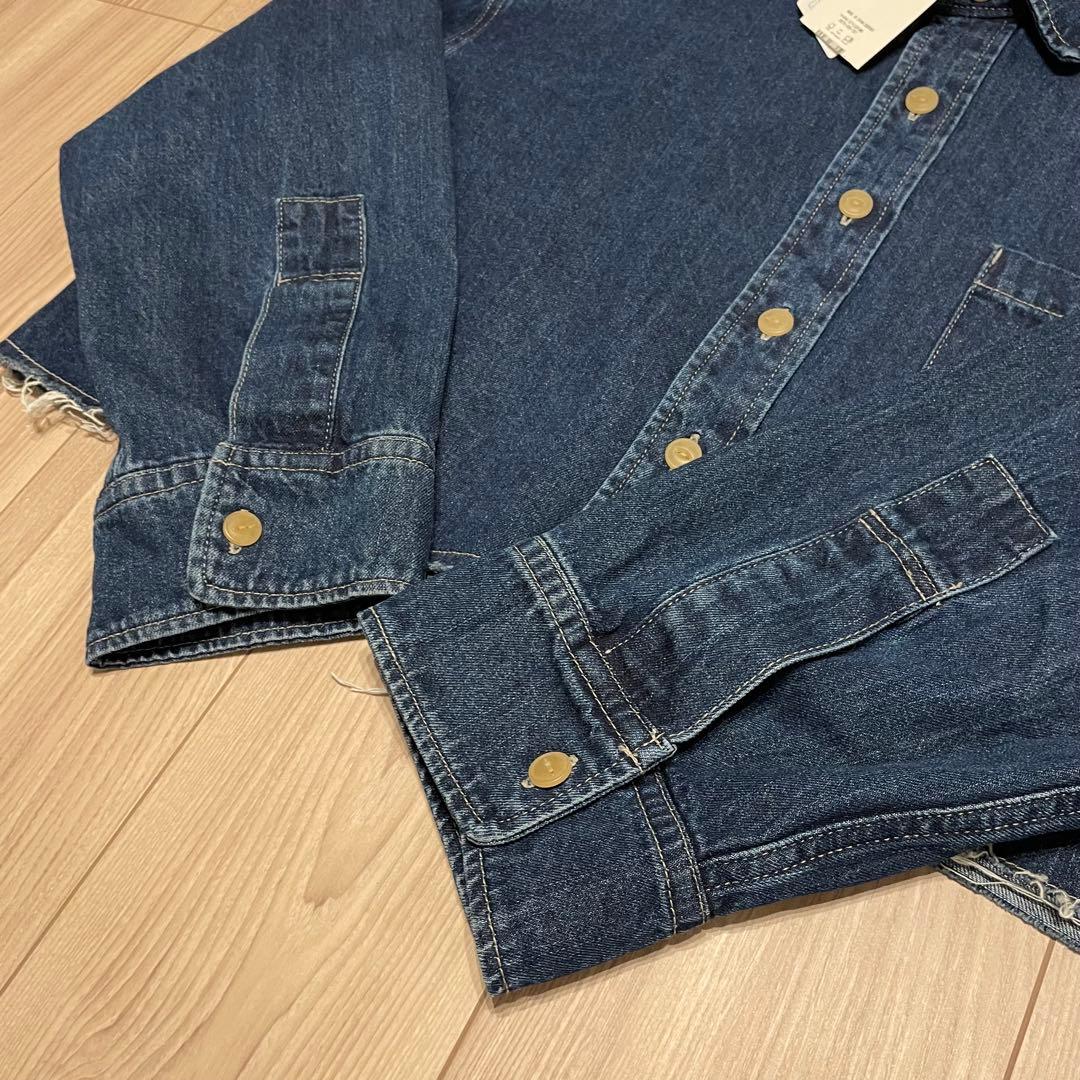 【新品タグ付】アングリッドungridカットオフショートデニムシャツ Gジャン