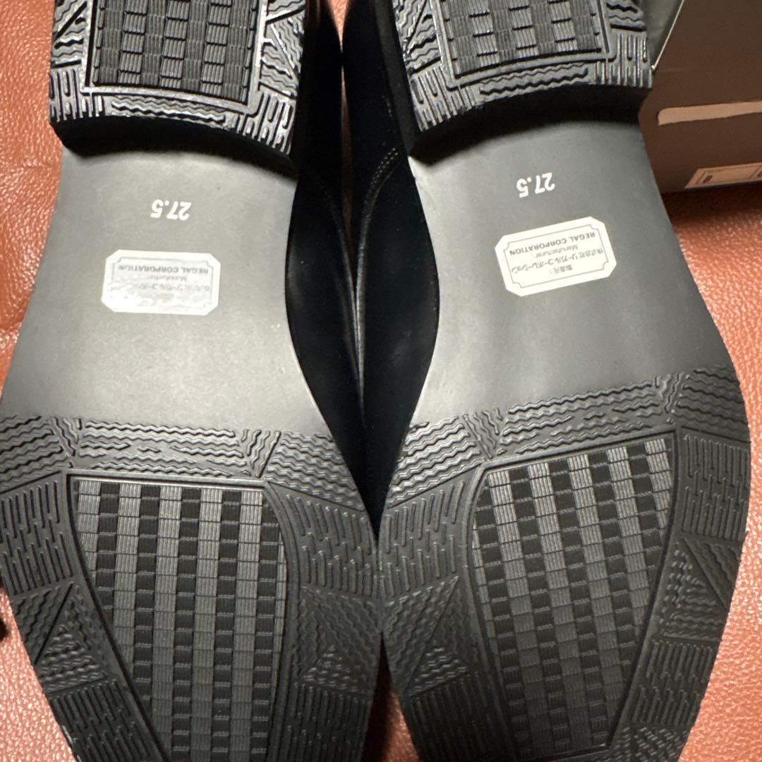 新品未着用カンサイマンコレクション黒牛革 ダブルモンクストラップ　27.5センチ