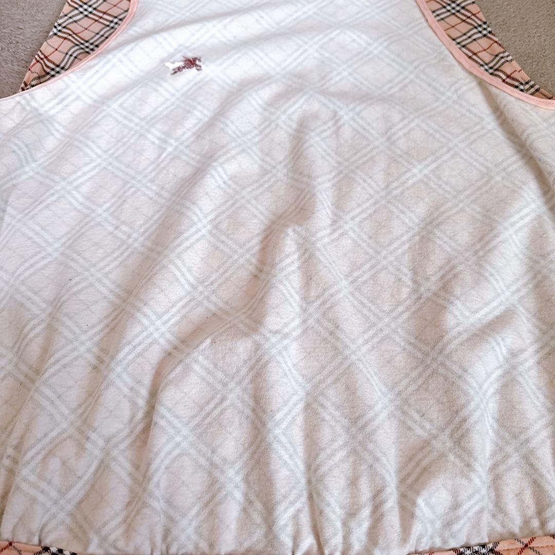 バーバリーブルーレーベル　バックオープンノースリーブ　ノバチェック　ピンク