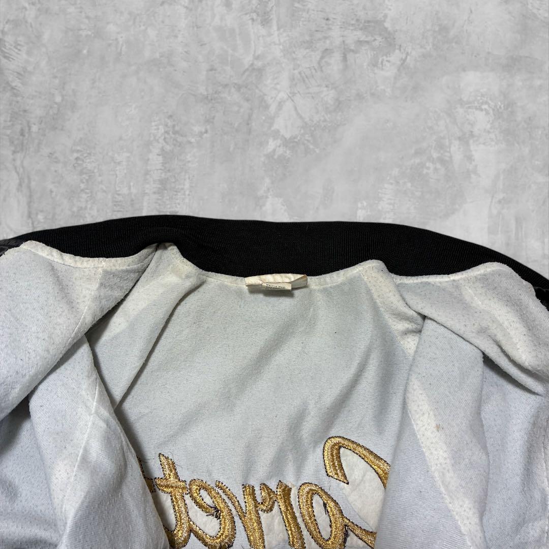 USA製HARTWELLシボレーCORVETT刺繍ナイロンスタジャンブラックXL