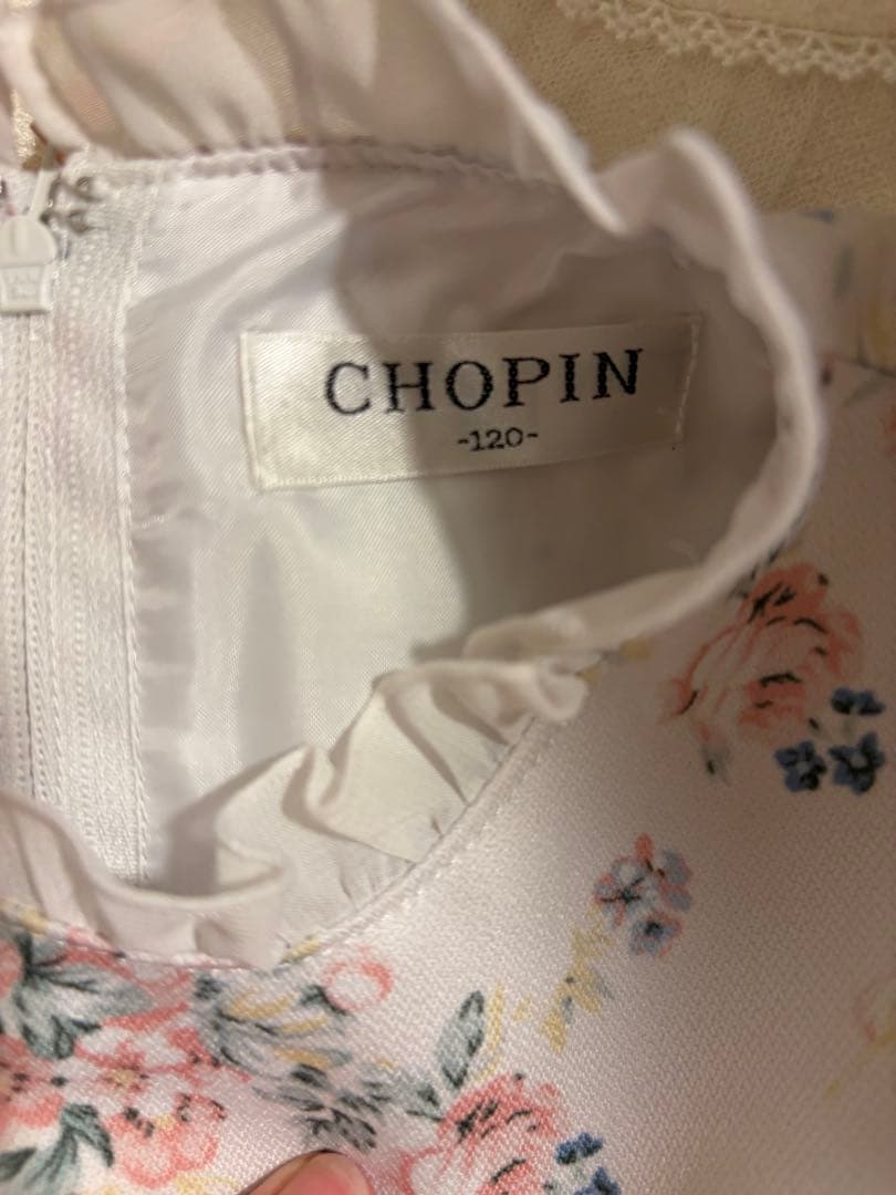 Chopin 花柄ドレス リボン付きジャケット