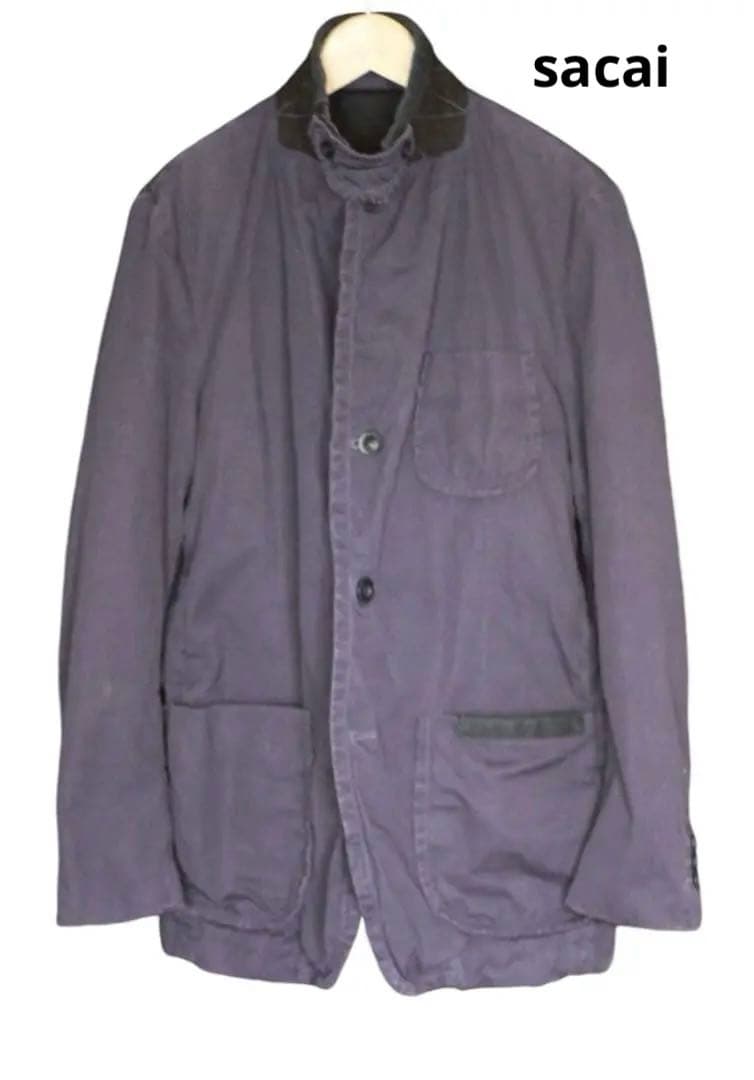 【sacai サカイ】2way ワークジャケット size1 製品染め