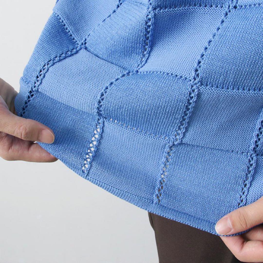 トップス LINKS CHECK KNIT PULLOVER