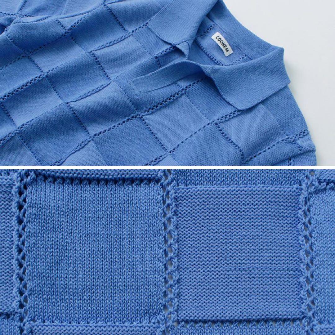 トップス LINKS CHECK KNIT PULLOVER