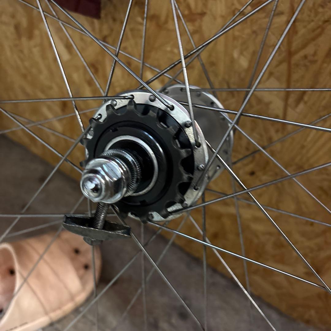 競輪学校試験練習用決戦タイヤ付きホイール前後セット