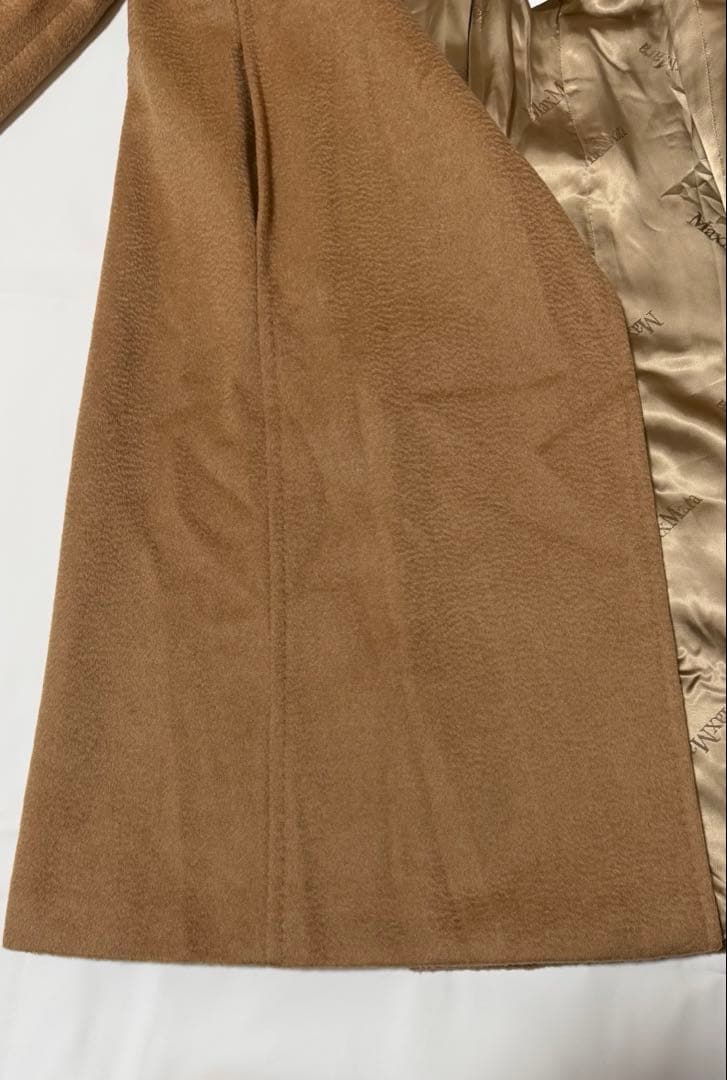 極美品MaxMaraマニュエラ ロングコート白タグキャメルカシミヤ100 XS