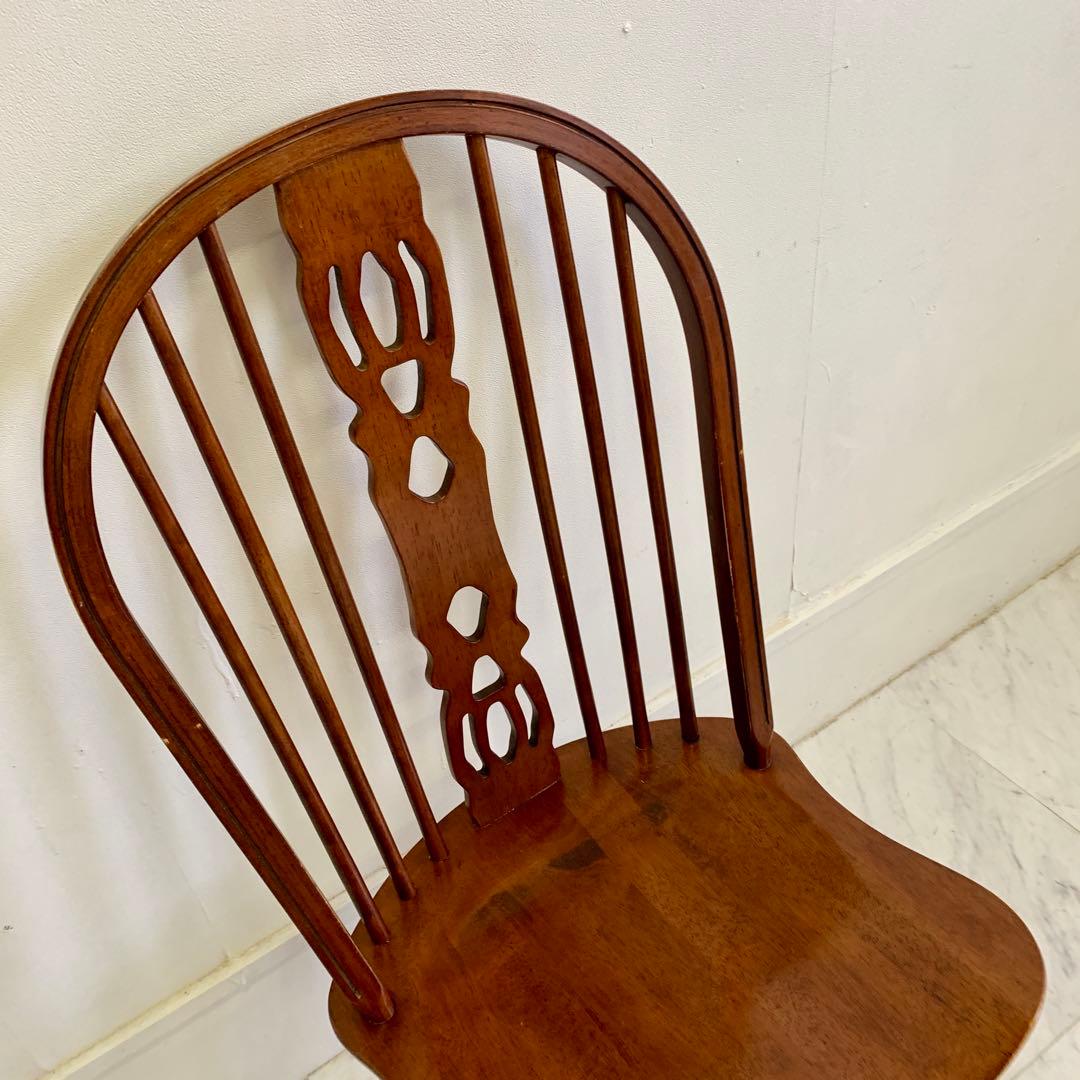 ヴィンテージ ウィンザーチェア 木製ダイニングチェア メーカー不明 ビンテージ
