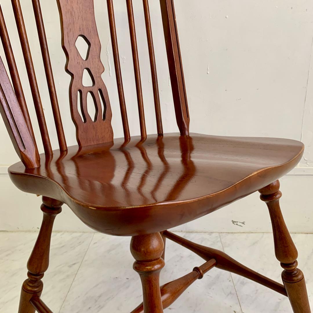 ヴィンテージ ウィンザーチェア 木製ダイニングチェア メーカー不明 ビンテージ