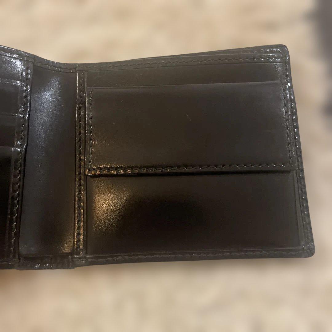 グッチ 二つ折り財布 インプリメ GG柄 ブラック