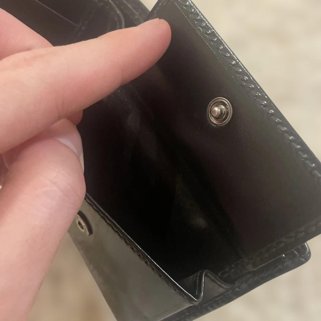 グッチ 二つ折り財布 インプリメ GG柄 ブラック