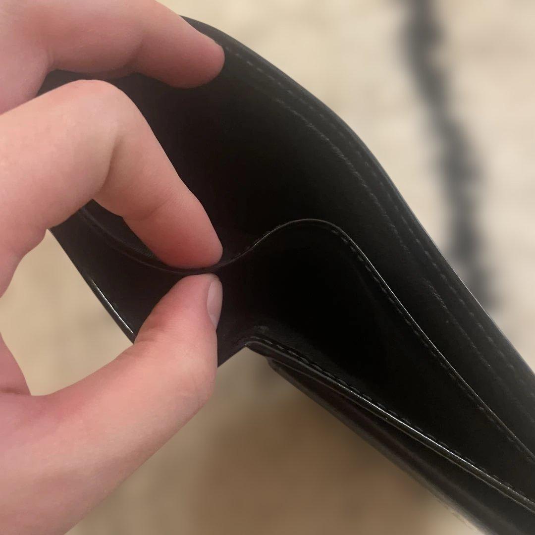 グッチ 二つ折り財布 インプリメ GG柄 ブラック