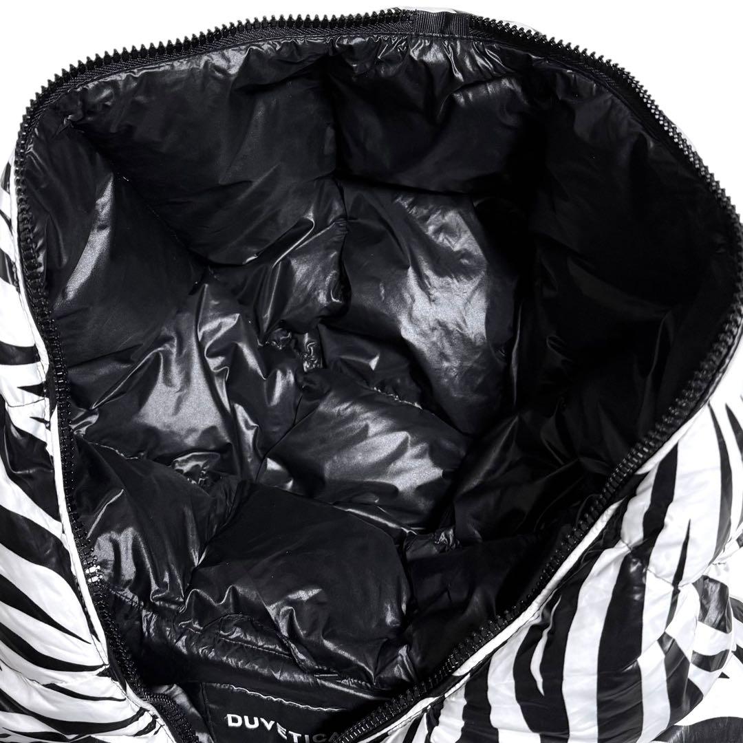 DUVETICA × HYDROGEN ダウンベスト ゼブラ柄 フード付き 50