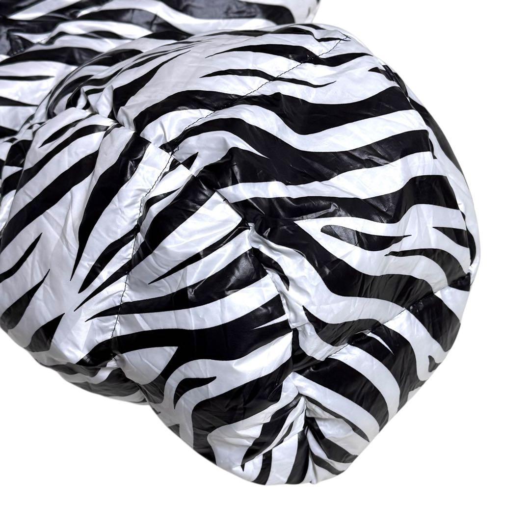 DUVETICA × HYDROGEN ダウンベスト ゼブラ柄 フード付き 50