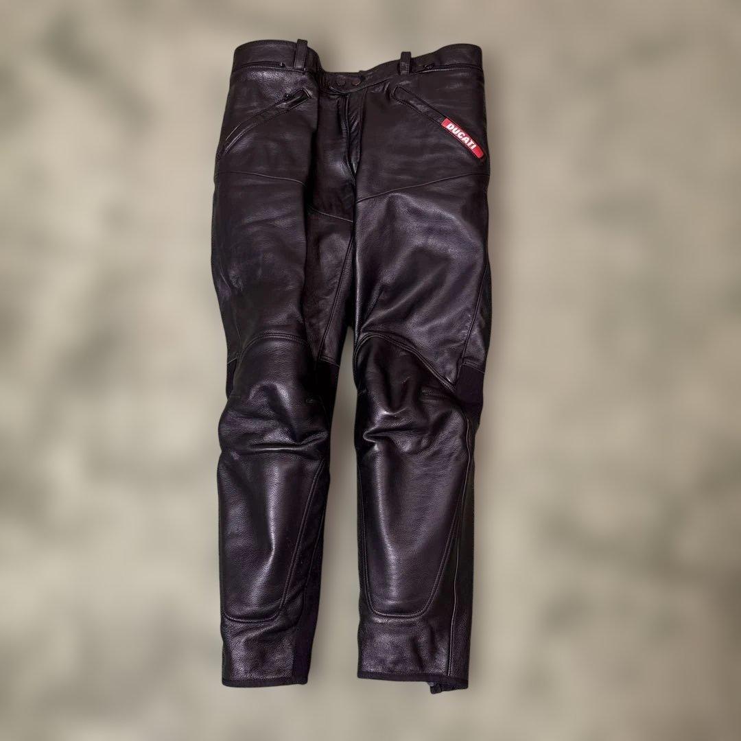DUCATI Dainese ブラックレザーパンツ サイズ54