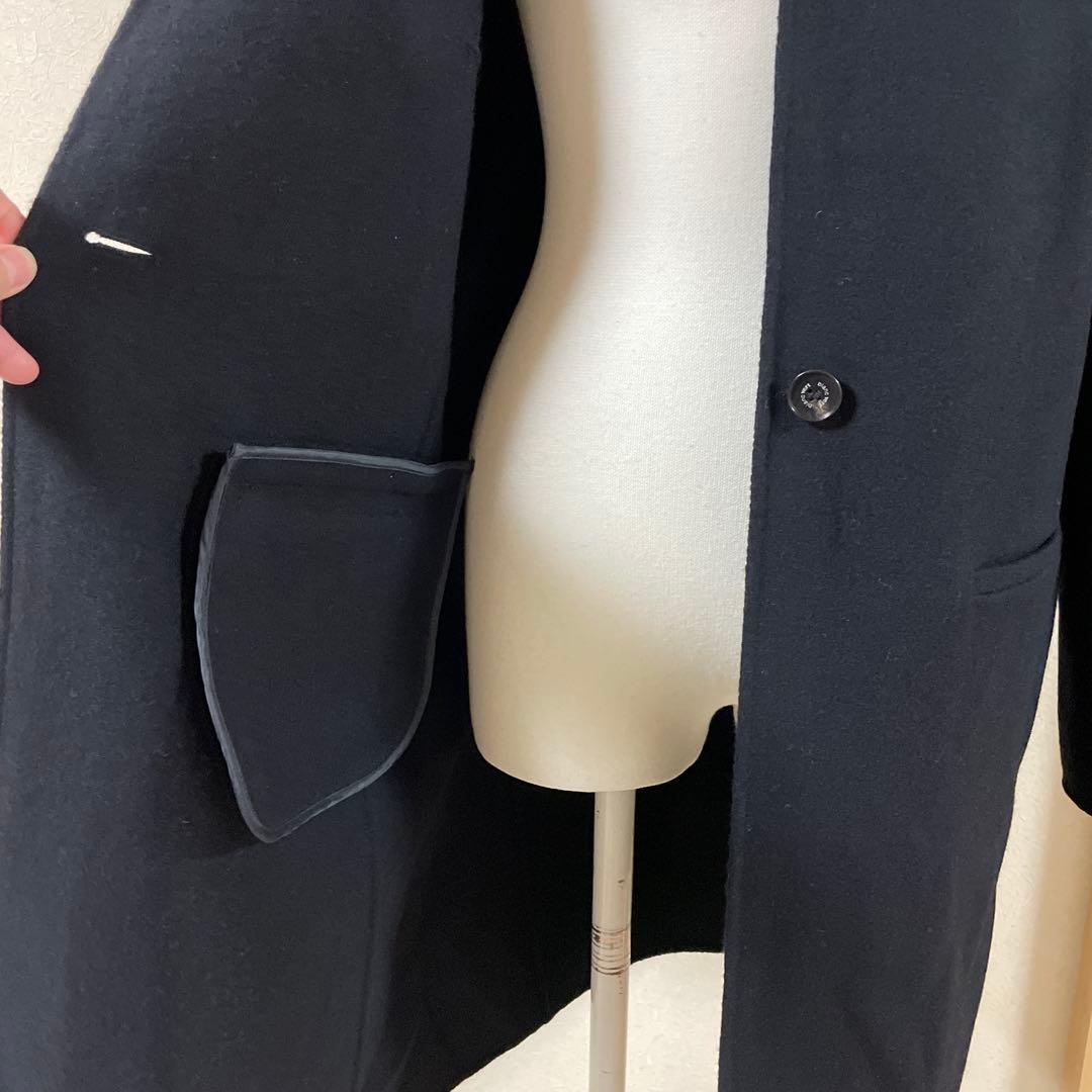 お値下げ‼️ブランベール ネイビー チェスターコート 襟ボールチェーン40