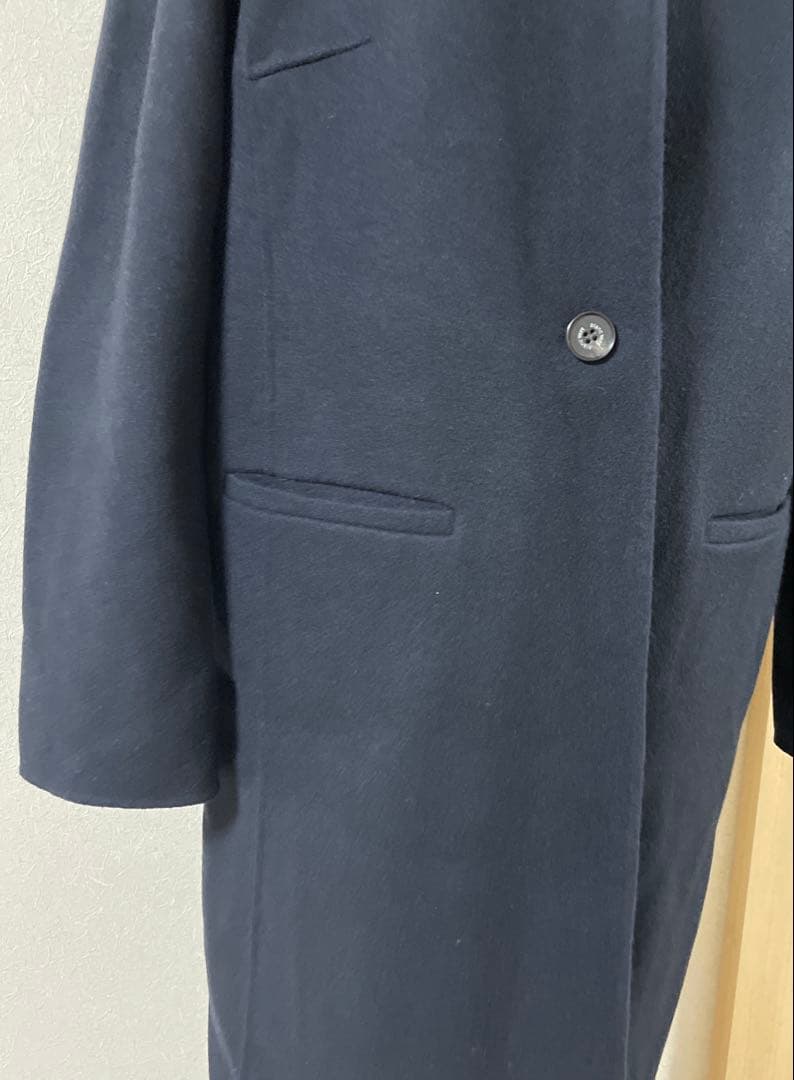 お値下げ‼️ブランベール ネイビー チェスターコート 襟ボールチェーン40