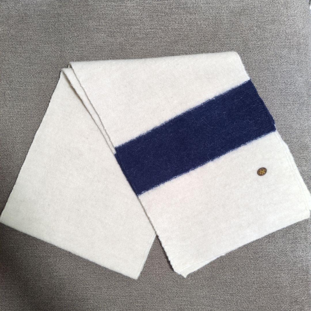 45R 縮絨ウールのマフラー