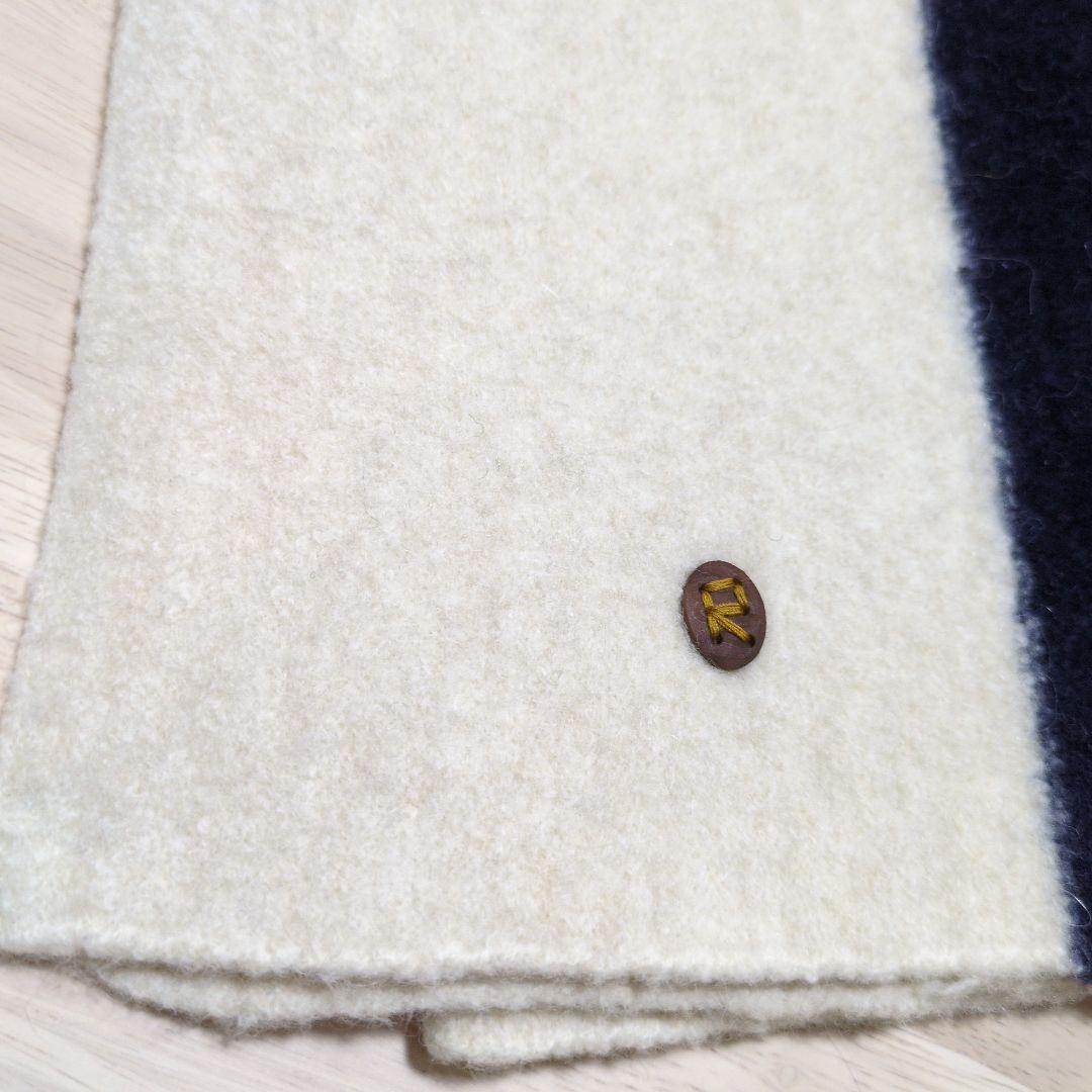 45R 縮絨ウールのマフラー