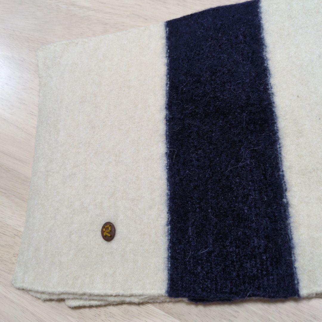 45R 縮絨ウールのマフラー