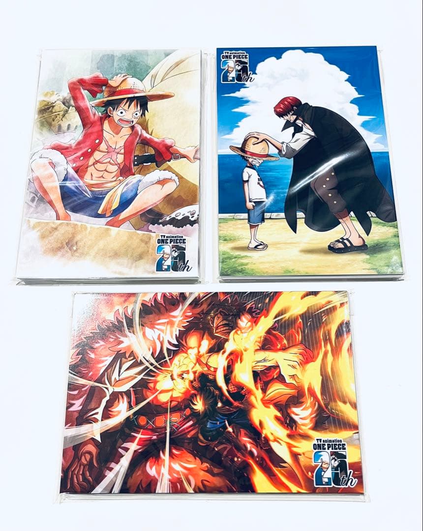 ワンピース 麦わらストア 25周年記念 ポストカード 第1,2,3弾全種類セット