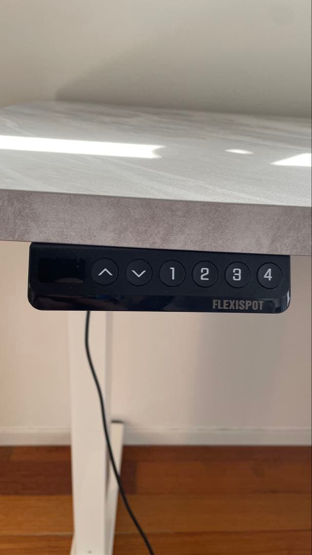 FLEXISPOT 昇降式デスク マーブル天板 幅120cm