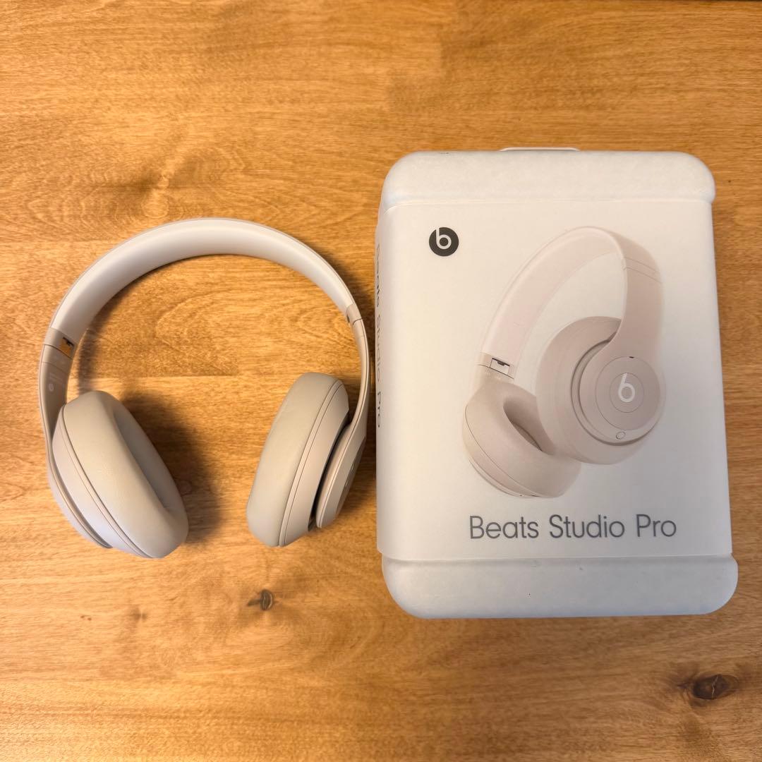 開封のみ・未装着未使用 Beats Studio Pro サンドストーン 白