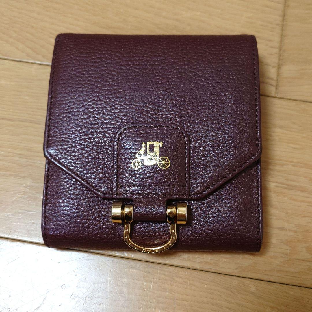 ATAOアタオ　ロトロ/バーガンディ 牛革 二つ折り財布