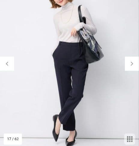 40号 23区【セットアップ対応】トリアセダブルジョーゼット パンツ