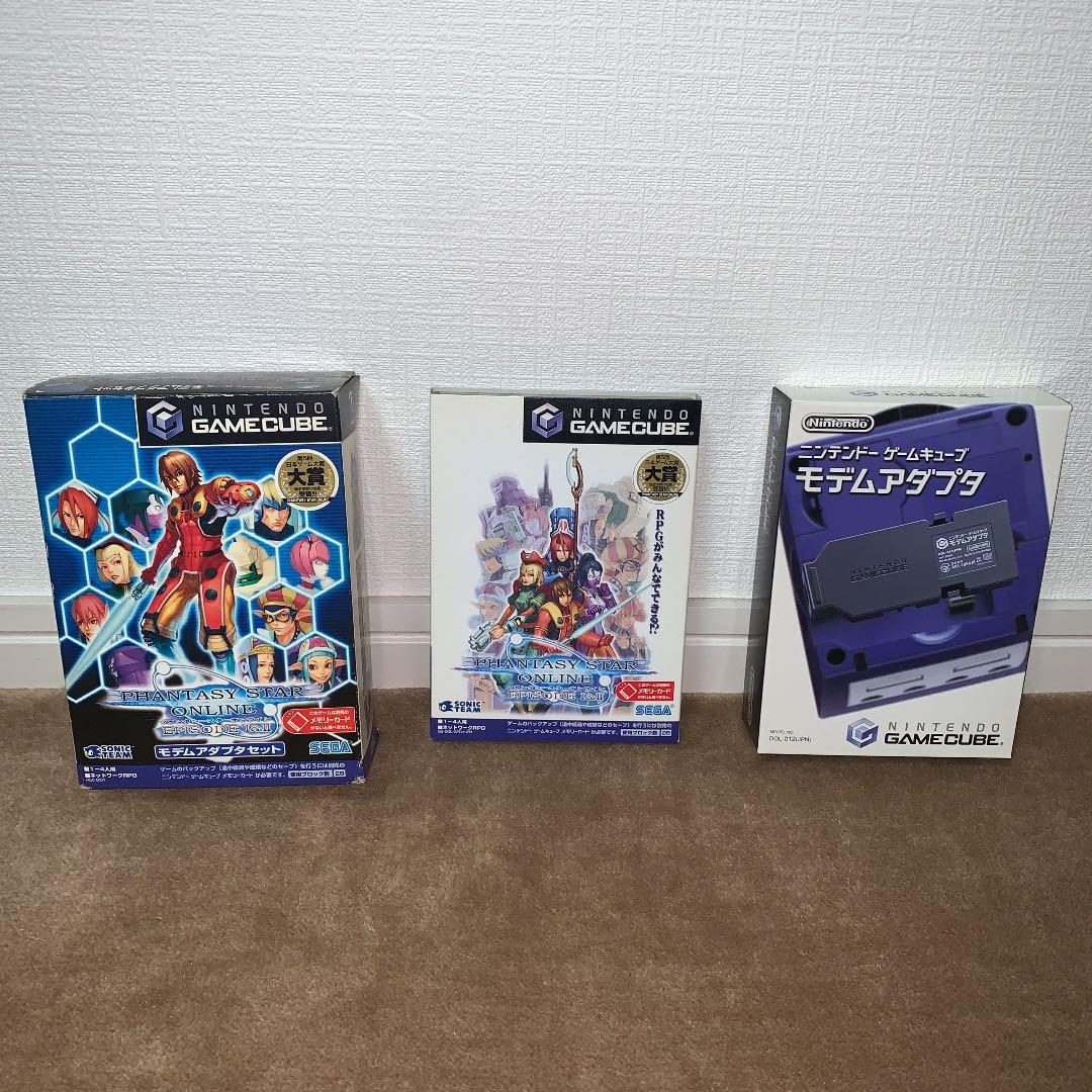 【美品】ファンシースターオンライン　エピソード1&2 モデムアダプタセット