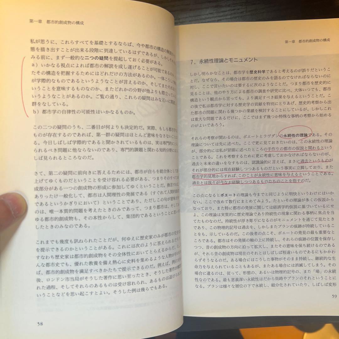 都市の建築 アルド・ロッシ著