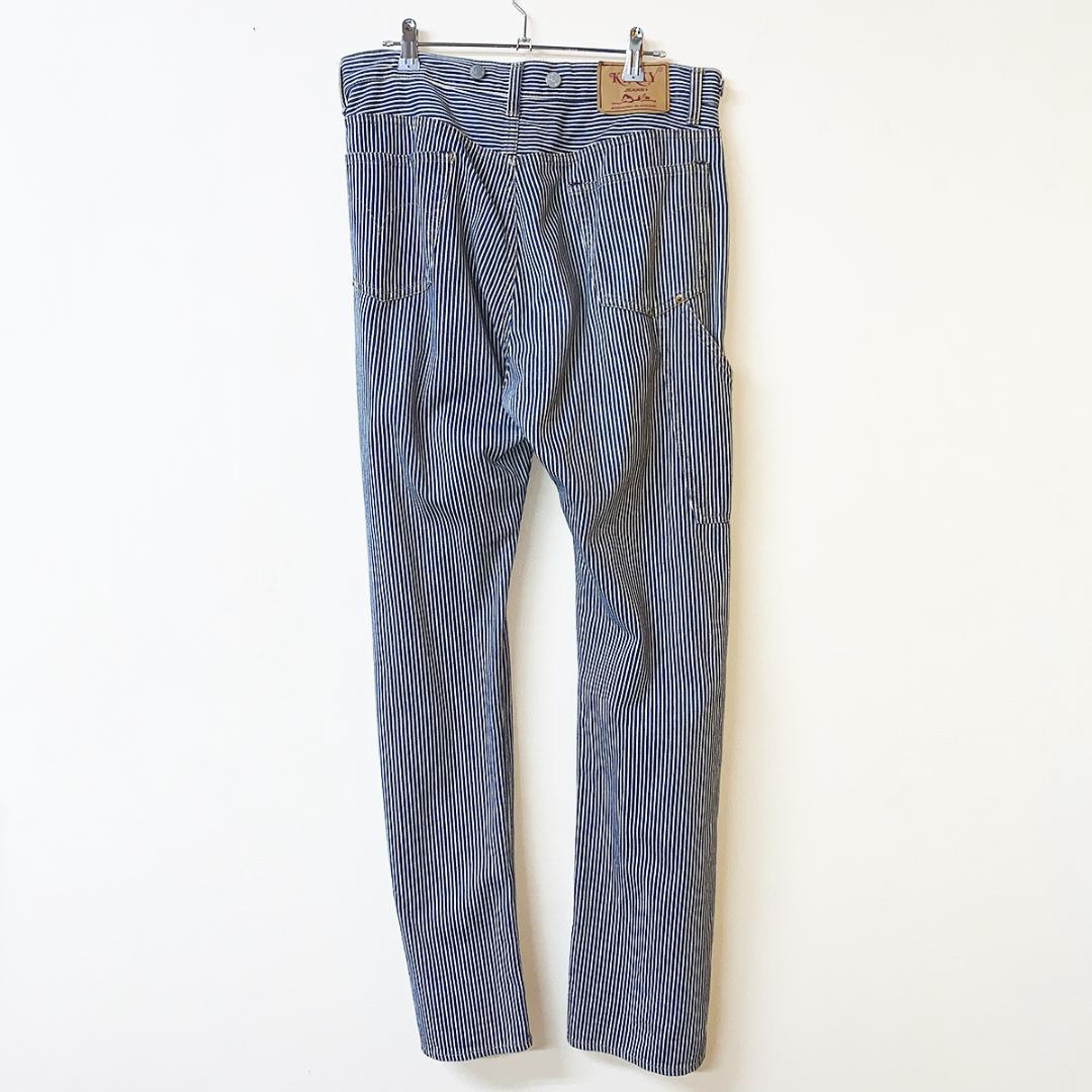 ヒステリックグラマー ヒッコリーストライプパンツ　サスペンダー　オーバーオール