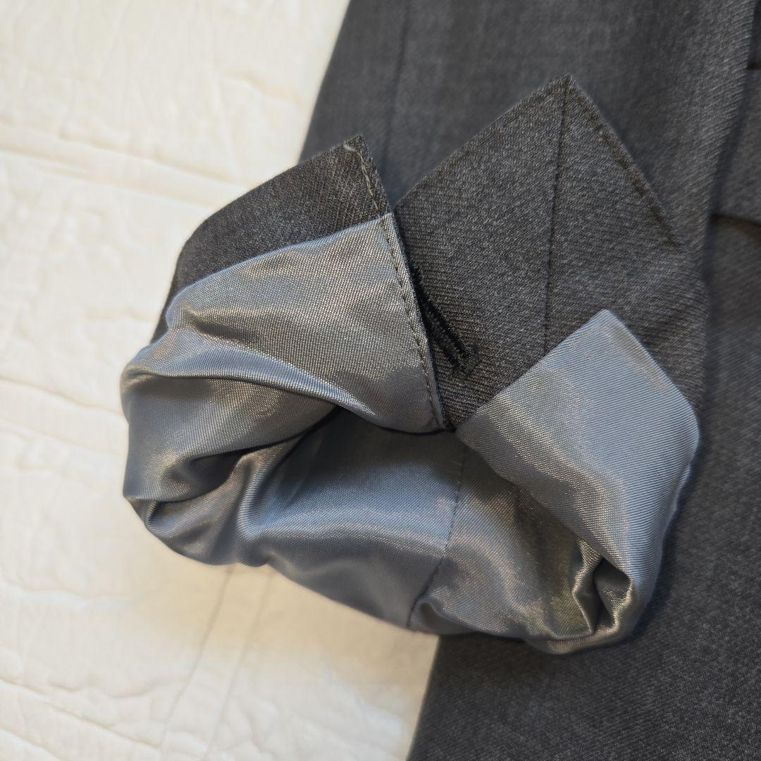 【極美品✨】スーツセレクト　メンズ　スーツ　スリーピース　グレー　標準体型