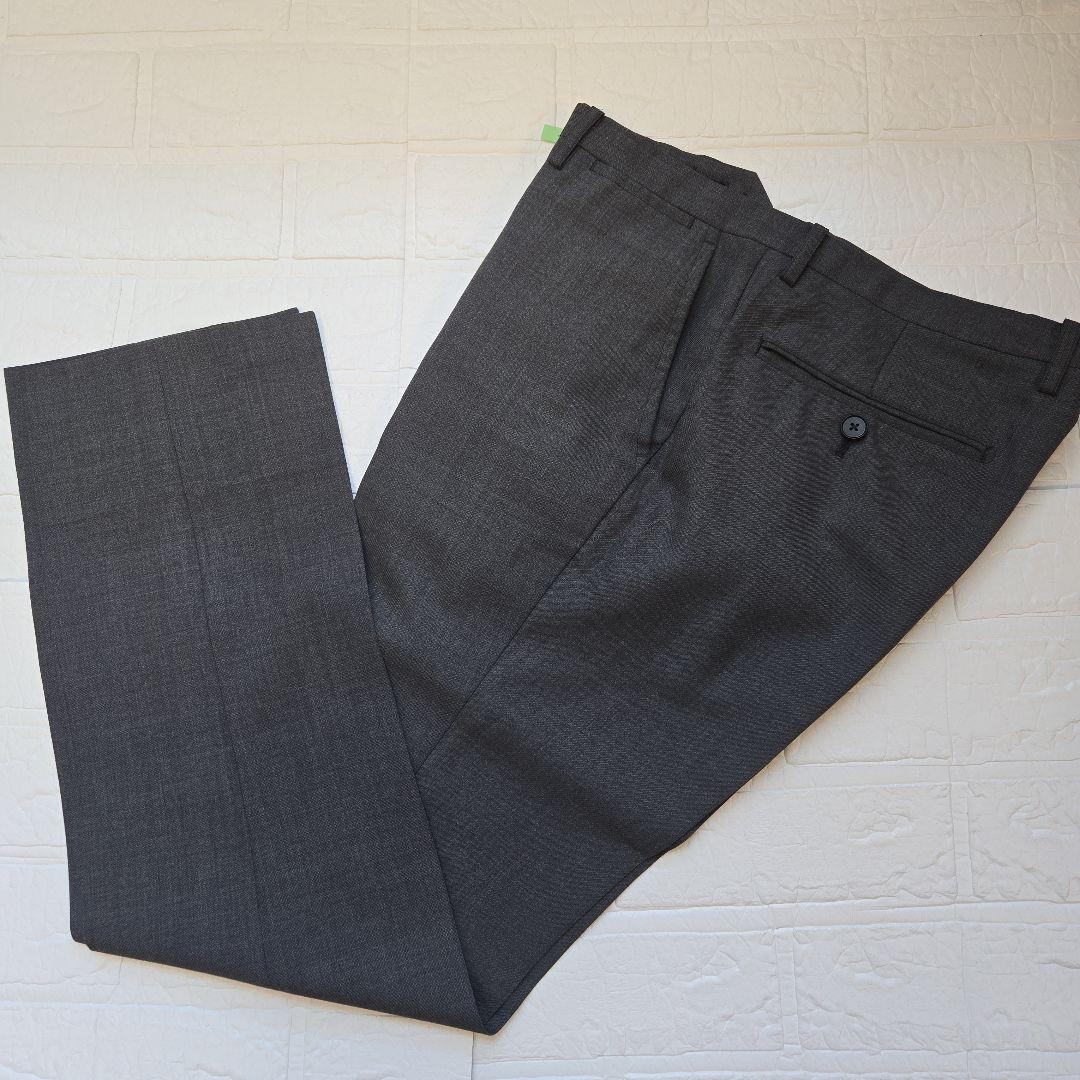 【極美品✨】スーツセレクト　メンズ　スーツ　スリーピース　グレー　標準体型