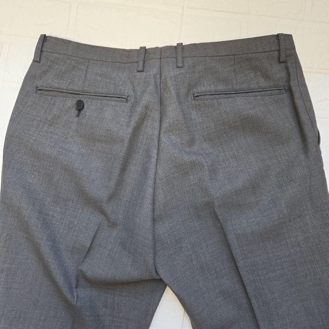 【極美品✨】スーツセレクト　メンズ　スーツ　スリーピース　グレー　標準体型