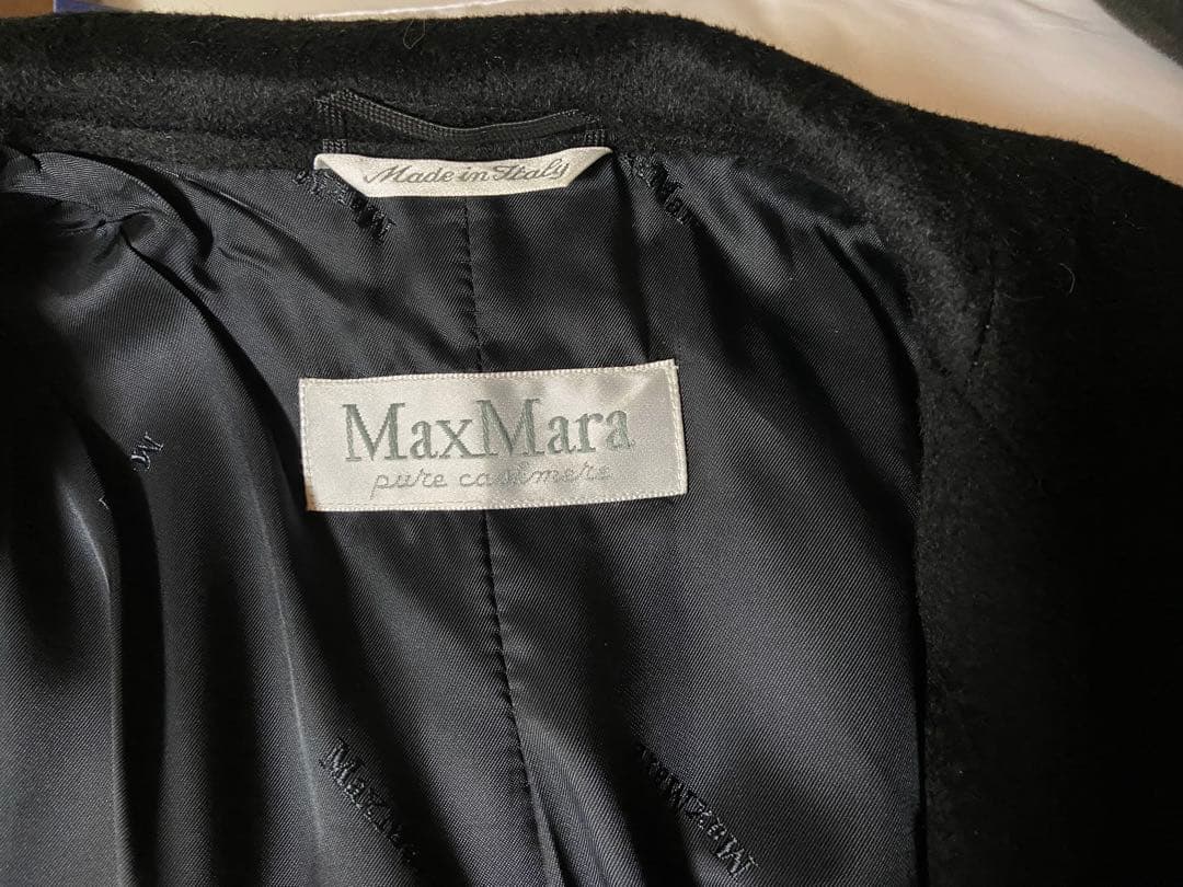 Max Maraカシミアロングコート　黒