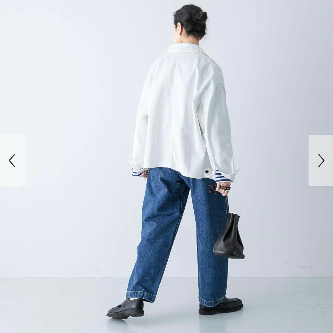 かぐれ　デニムカバーオール ジャケット 2 ホワイト