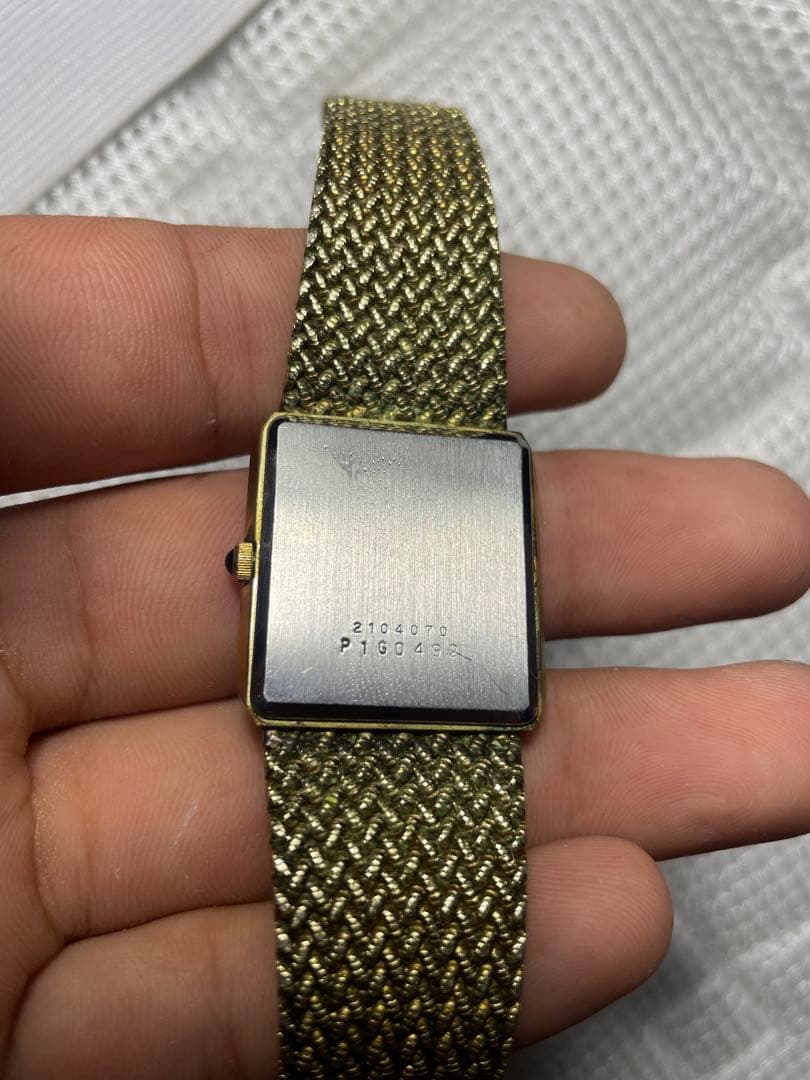 Waltham 12K金張り スクエアクオーツ腕時計 現状渡し