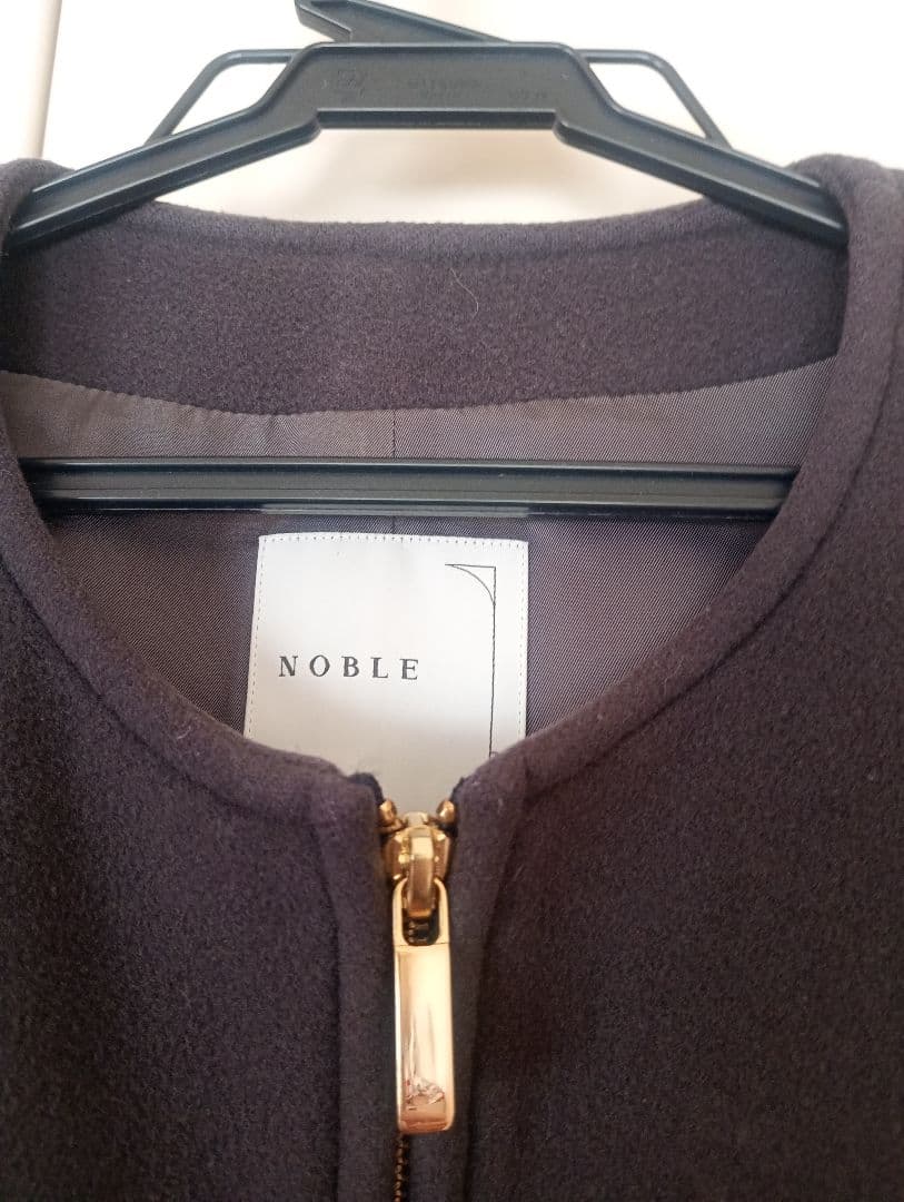 「moa」NOBLE　カラーレスジップショートコート　36