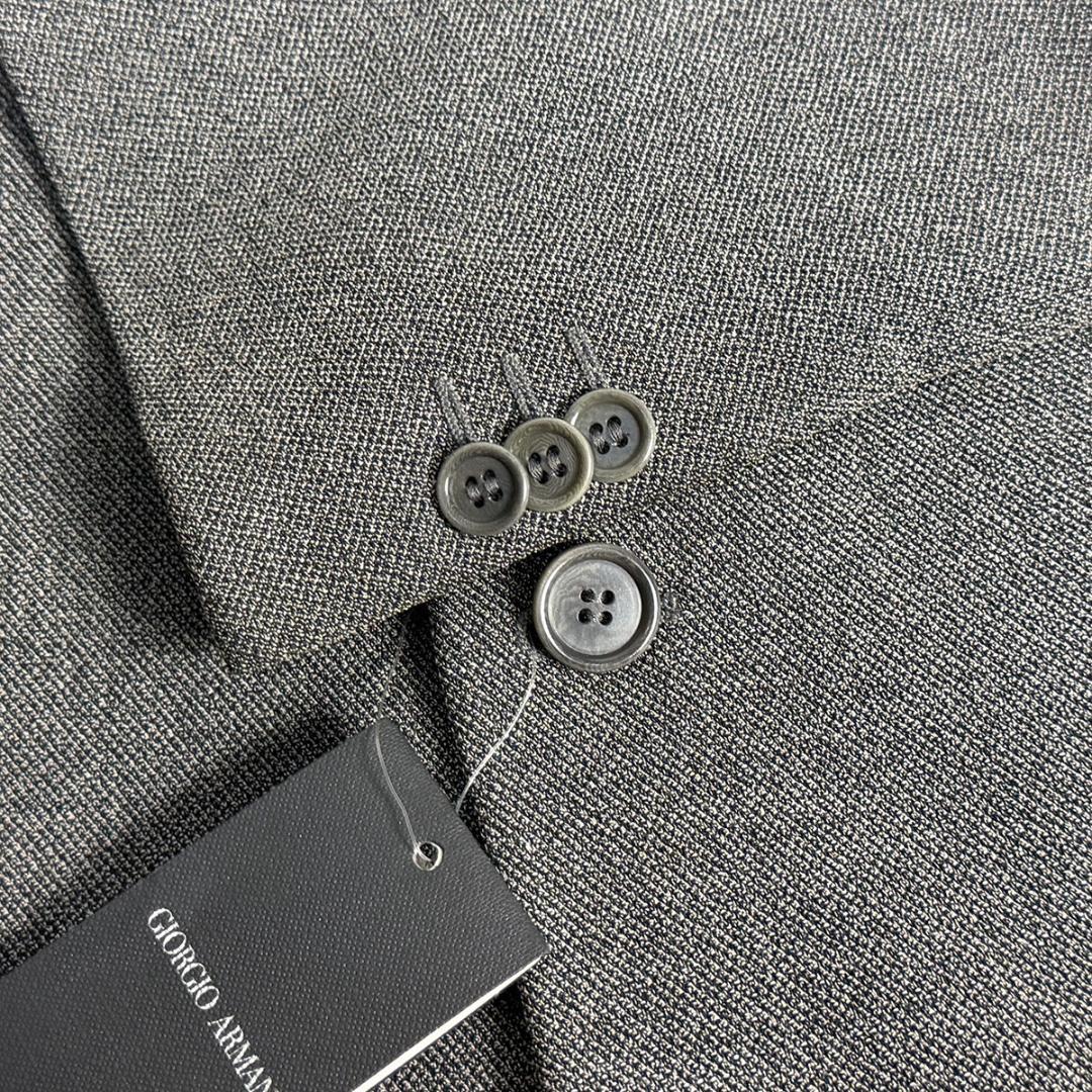 J5161 新品 ジョルジオアルマーニ JAGGER 黒タグスーツ グレー 46
