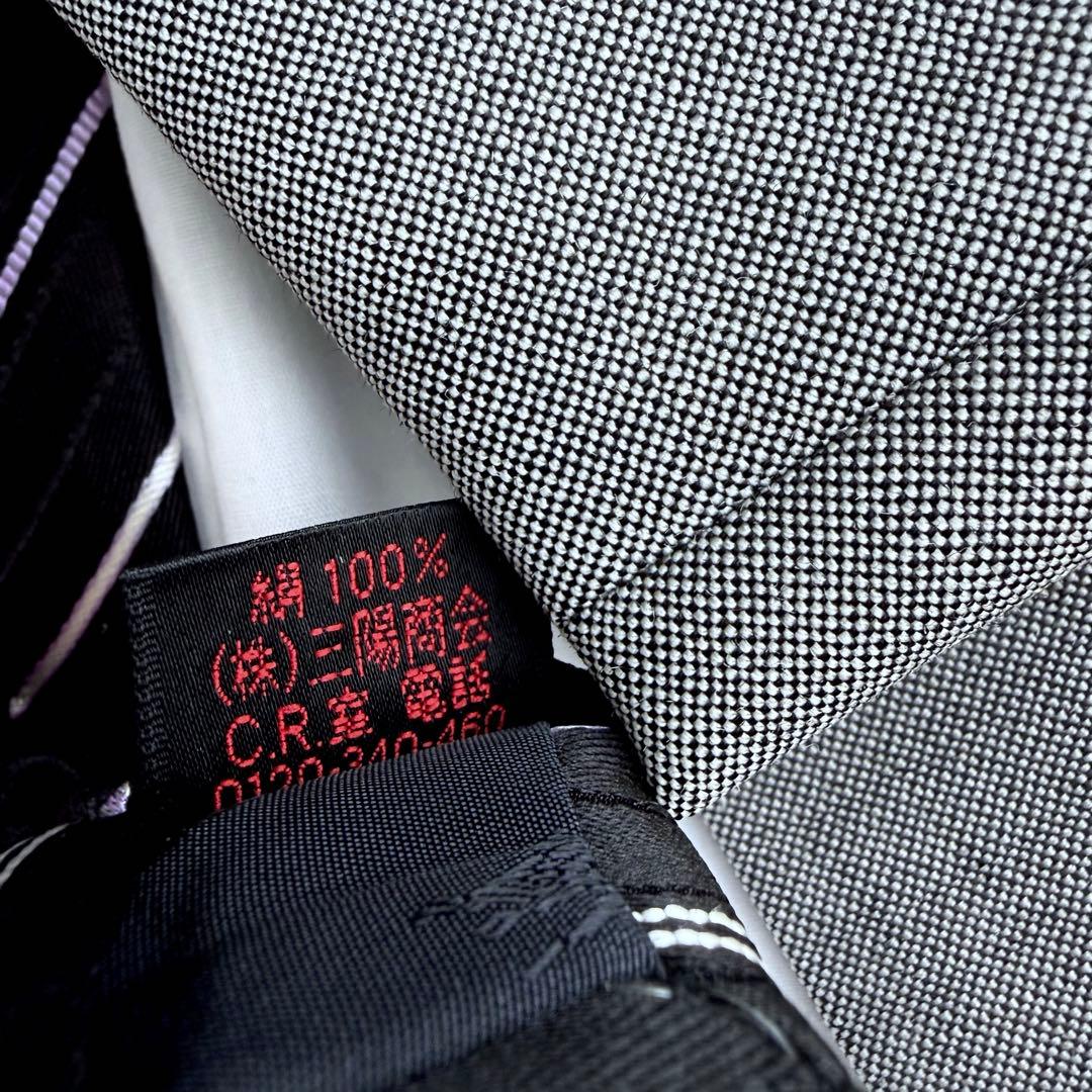 【美品】 バーバリーブラックレーベル ネクタイ ホースロゴ ブラック ストライプ