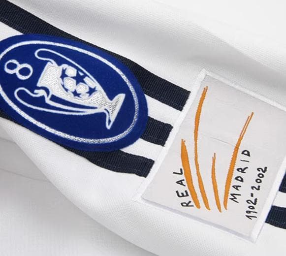 01/02 レアル・マドリード ホーム 長袖ユニフォーム 5番 ジダン