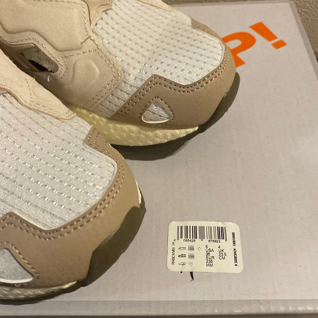 Reebok instapump ホワイト スニーカー