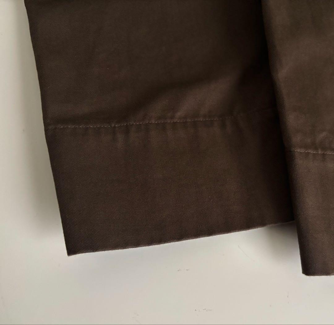 2022AW マーガレットハウエル コットンパンツ2 茶